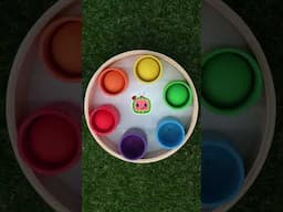 Color Match Cup Game! #colors #sensory #cocomelon