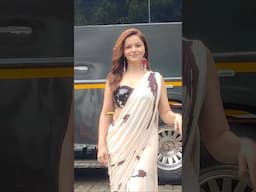 Rubina Dilaik Looking Gorgeous In Saree | Laughter Chefs S2 Sets