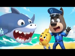 A Big Shark Is Coming | Safety Rules for Kids | Sheriff Labrador | Kids Cartoon | BabyBus TV