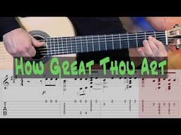 How Great Thou Art - Full Tutorial with TAB - Robert Lunn