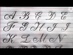 How to write cursive CAPITAL Letters  |  R.U.A Sign Writing