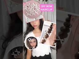 DIY Bow Hairclip 🎀😱 #shorts