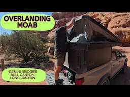 Moab Overlanding! Gemini Bridges to Long Canyon in a ZR2 + Tune Camper  Bonus: Bull Canyon Adventure
