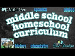 7th Grade Curriculum Homeschool 2025-2026 * Family Science & History + Indep Subjects & Electives