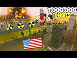 Can Modern US ARMY hold CITY WALLS vs 7,000,000 NUCLEAR ZOMBIES?! - UEBS 2: Best Mods