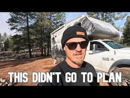 Snow Camping FAILURE In The Mountains Of Arizona
