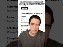 CHARGEBACKS CONTINUE! Shopify colluding with Gangstalkers!?