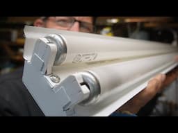 Convert Your Old Shop Lights To LED - Easy To Do