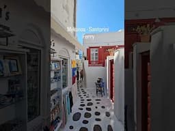 Mykonos to Santorini Ferry ⛴️ 💞⚓️#mykonos #santorini #greece #greek #greekislands #naxos #ios