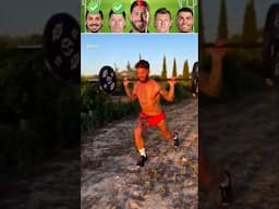 Zlatan vs Lewandowski vs Ramos vs Kroos vs Ronaldo - Workout Challenge