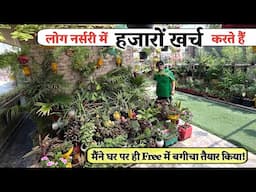 एक ऐसा Garden जो NURSERY से नहीं, घर पर खुद उगाया है | एक पौधे से बना हराभरा कोना