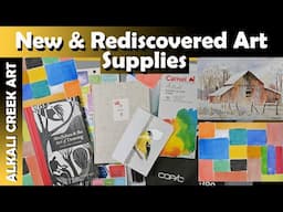 New Watercolors, a few other things and some Rediscovered Art Supplies Haul