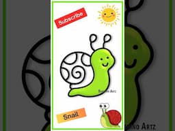 snail 🐌 ❤️ #drawing #shorts #shortsfeed #ytshorts #viralshorts #trendingshorts
