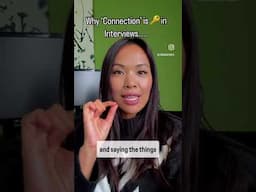 Why ‘Connection’ is KEY in Interviews #coachingconversations
