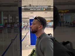 This is why everyone shows up at the last minute #traveltiktok #airport