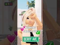 Working CAMISA TOP For Berry Avenue! 🍓✨ #berryave #berryavenue #berryavenuecodes