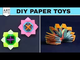 Easy Paper Toys! | DIY Origami Fidget Spinner | Paper Slinky | Fun Crafts for All Ages@VENTUNOART