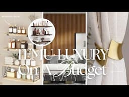 HUGE TEMU Luxury Home Decor Haul | SMALL APARTMENT BUDGET DIY IDEAS | EASY STYLING KITCHEN & MORE!