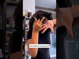 I FRIED MY HAIR😖… chopping off the heat damage #naturalhair #healthyhair