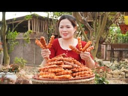 Fried Quail Egg Recipe & Goes to Market Sell! | Delicious Quail Eggs Many People Buy