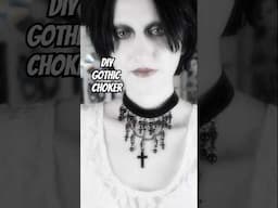 I made this choker the other day🖤 #goth #diy #gothic #jewelry #alternative