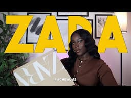 HUGE ZARA NEW IN TRY ON HAUL -  EARLY SPRING 2025 PIECES | RACHEAL AS