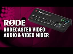 RØDE RØDECaster Video audio en video mixer