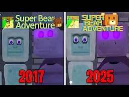 Super Bear Adventure 2017 VS 2025 - All Bosses (Boss Fight)