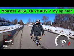 Monster VESC XR Onewheel vs Floatwheel ADV 2 opinion from Fat Guy