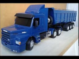 Caminhão SCANIA 113H Semirreboque Caçamba Apresentação final
