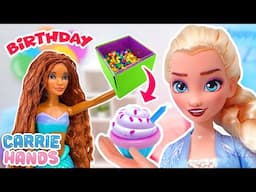 Frozen Elsa & Disney Princesses Have A Birthday Party | Fun Videos For Kids