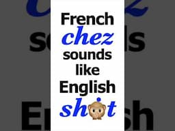 The vowel of 'chez' is like the vowel of 'shi...' #language #speech #english #french #phonetics