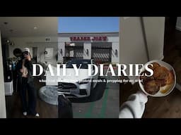 DAILY DIARIES: what i eat in a day high protein meals for lean muscle & prepping for my trips!