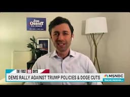 Jon Ossoff: “Trump’s down at his palace in Florida talking about invading Greenland”