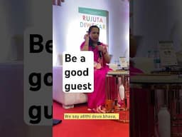 Don’t do natak with food when you are offered something with love.