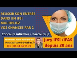 Passez le concours infirmier en 2026 + Parcoursup. Multipliez vos chances par 2