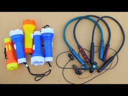 2 Awesome uses of old flashlight and old neckband earphones