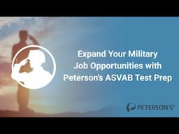 Expand Your Military Job Opportunities with Peterson's ASVAB Test Prep