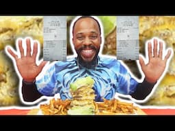 FIVE GUYS 10x10 CHALLENGE UNDER 13 MINUTES MUKBANG 먹방 EATING SHOW FOOD REVIEW BTS PREP @Ayootravv