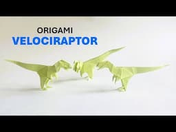 How to make an easy origami dinosaur, step by step tutorial