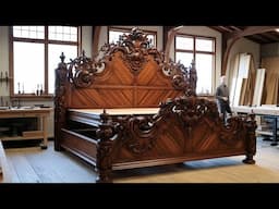 Giant Woodworking Project: Building a Solid Bed From a Single Tree