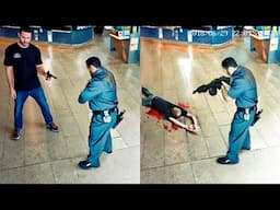 When Bank Robbers Mess With The Wrong Security Guards!