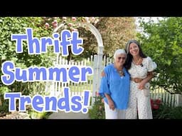 Thrift Shopping for Summer Fashion and Decor Trends - Outdoor Patio Entertaining - Thrift Haul