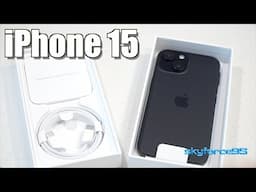 iPhone 15 in Black Unboxing and Setup - with Remote Management