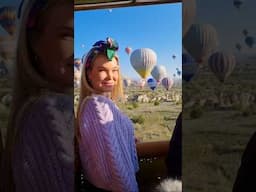 What it's like to go in a hot air balloon ride in CAPPADOCIA, TURKEY!