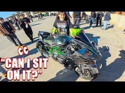 Ninja H2 Steals The Show At Supercar Meet 😈