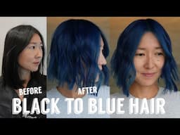 Hair Transformations with Lauryn: Virgin Black Hair to Blue Hair  Ep. 246