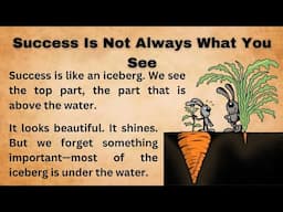 Success Is Not Always What You See || Graded Reader || Improve Your English || Listen And Practice