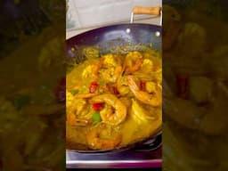 Coconut curried shrimp 🍤