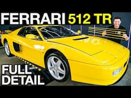 Rare Ferrari 512 TR Full Detail and Drive!